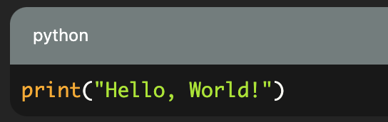 Python HelloWorld